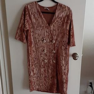 ZARA VELVET CROSSOVER DRESS